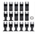 17PCS Oscillating Tool Blades, Metal Wood Plastic Professional Oscillating Multitool Quick Release Saw Blades Compatible